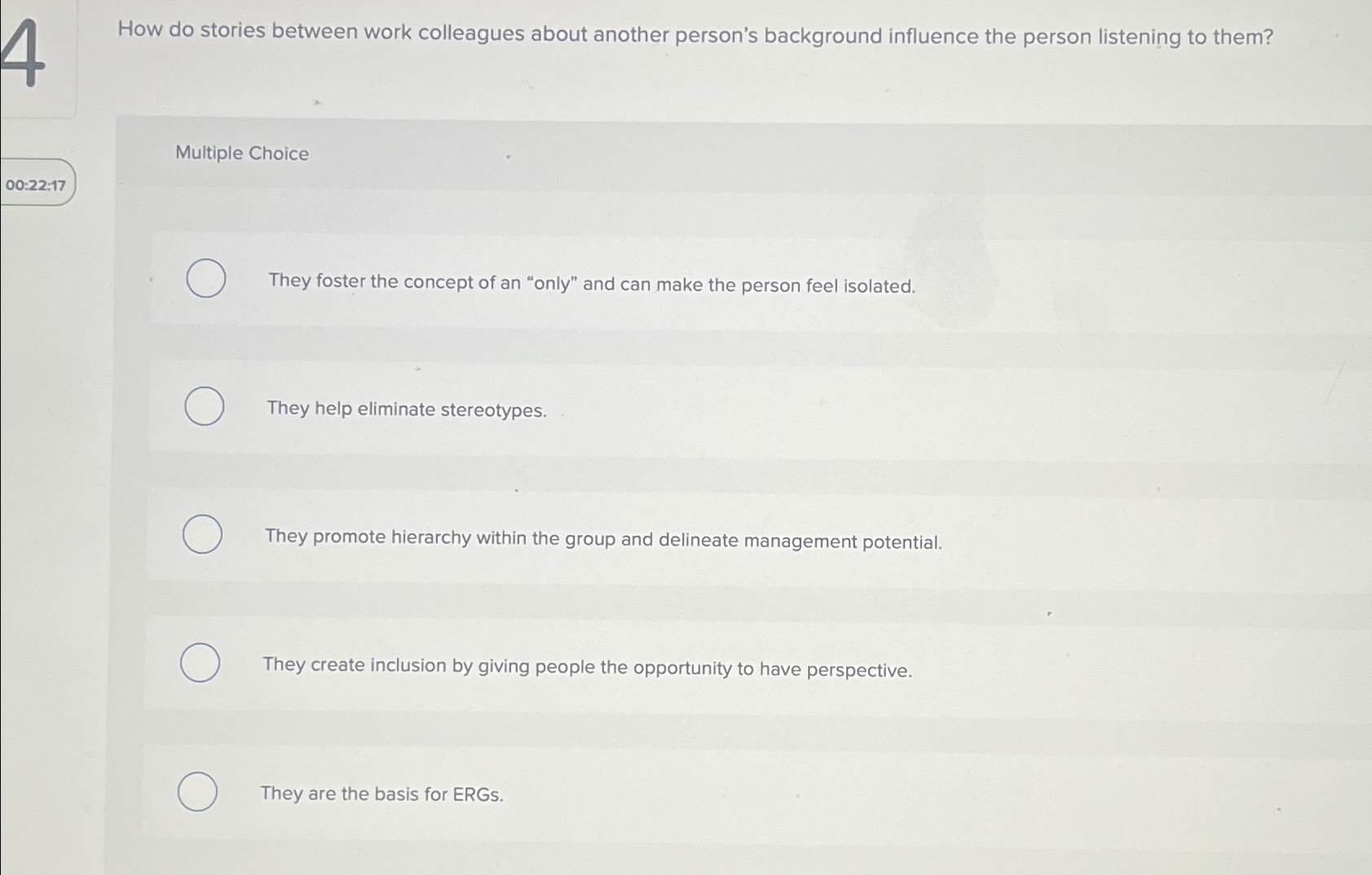  How do stories between work colleagues about another person's background influence