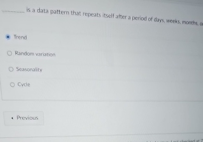  is a data pattern that repeats itself after a period of