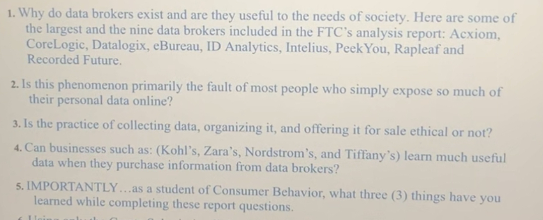  Why do data brokers exist and are they useful to the