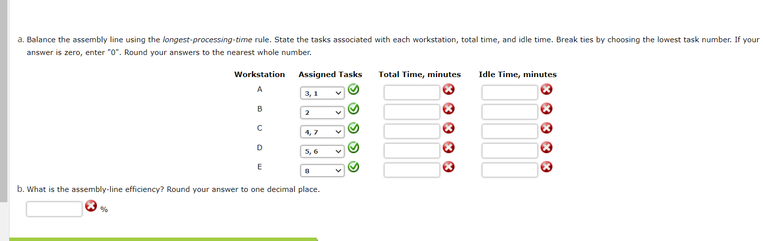 day. The required output rate is forecasted to be 50 units per