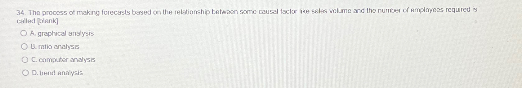  The process of making forecasts based on the relationship between some