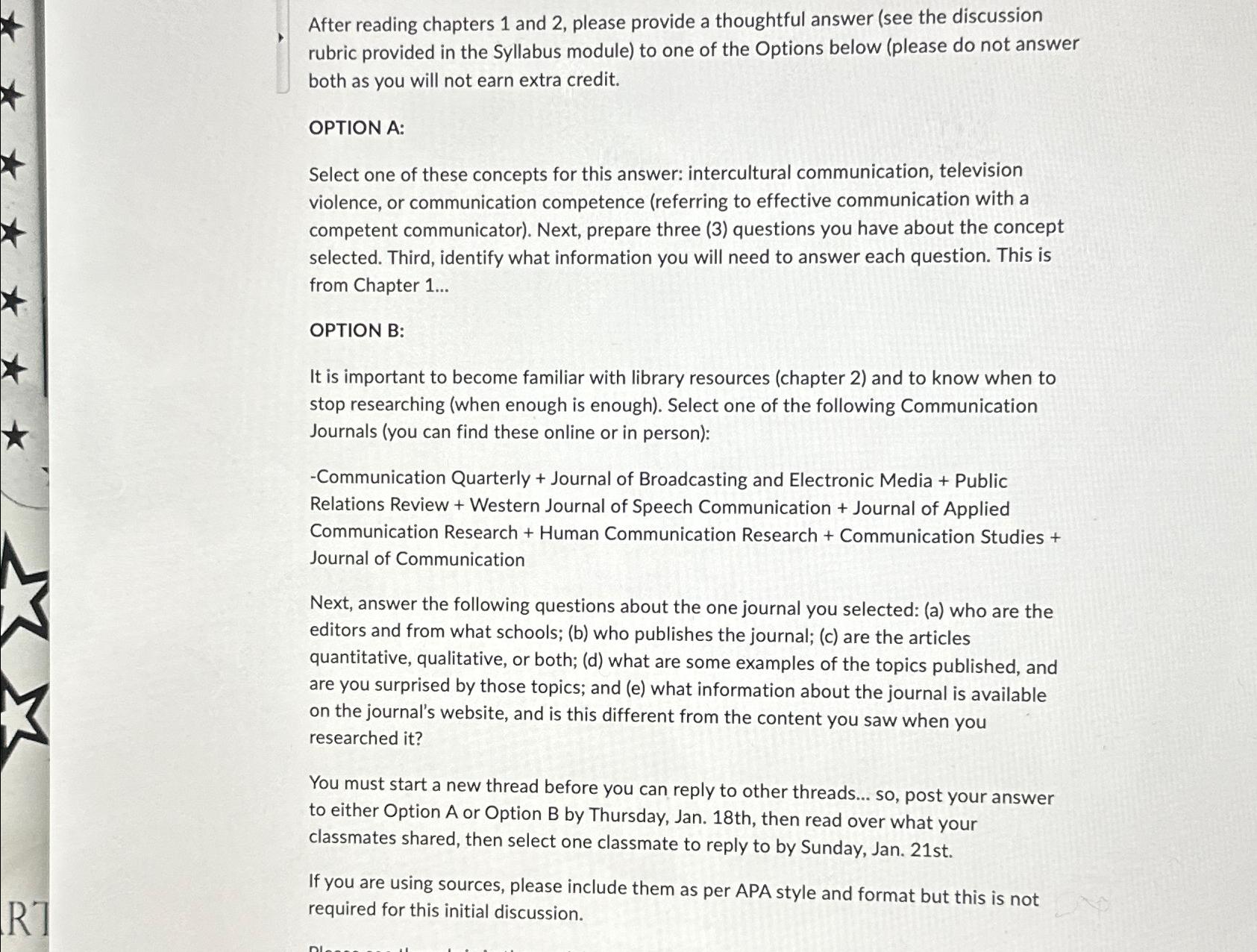  After reading chapters 1 and 2, please provide a thoughtful answer