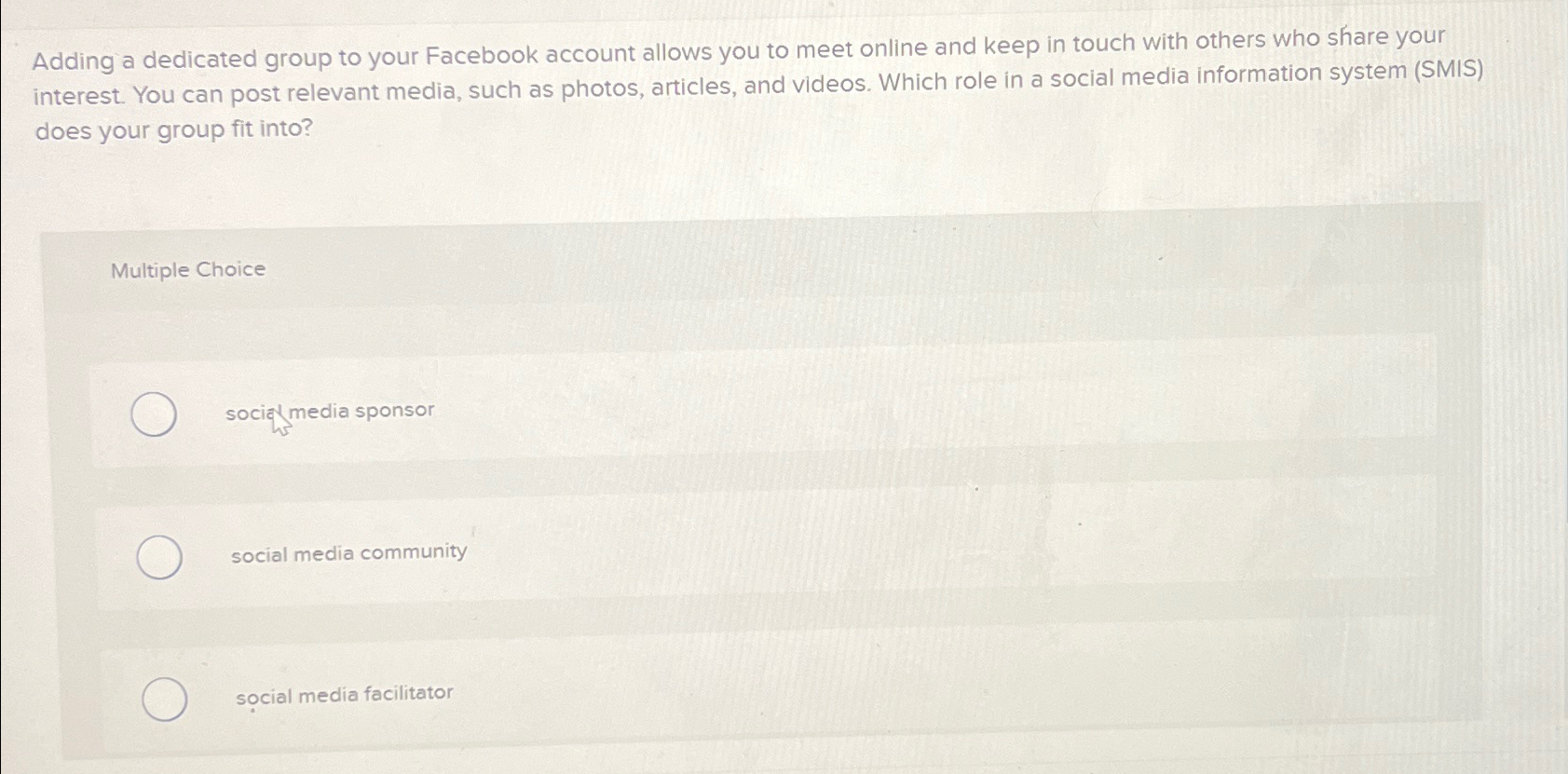  Adding a dedicated group to your Facebook account allows you to