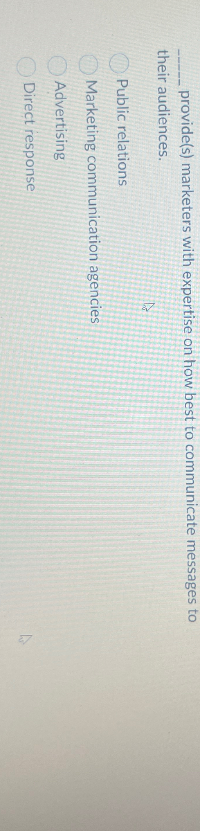  provide(s) marketers with expertise on how best to communicate messages to