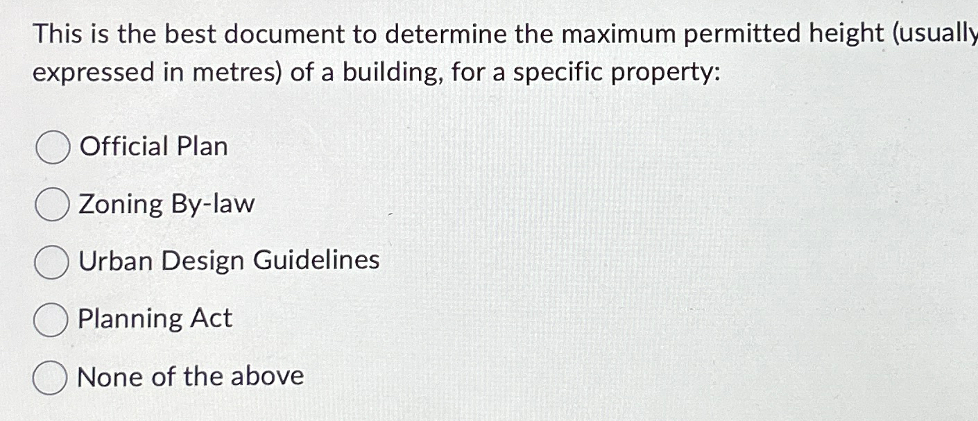  This is the best document to determine the maximum permitted height