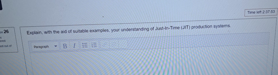  Time left 2:37:53 Explain, with the aid of suitable examples, your