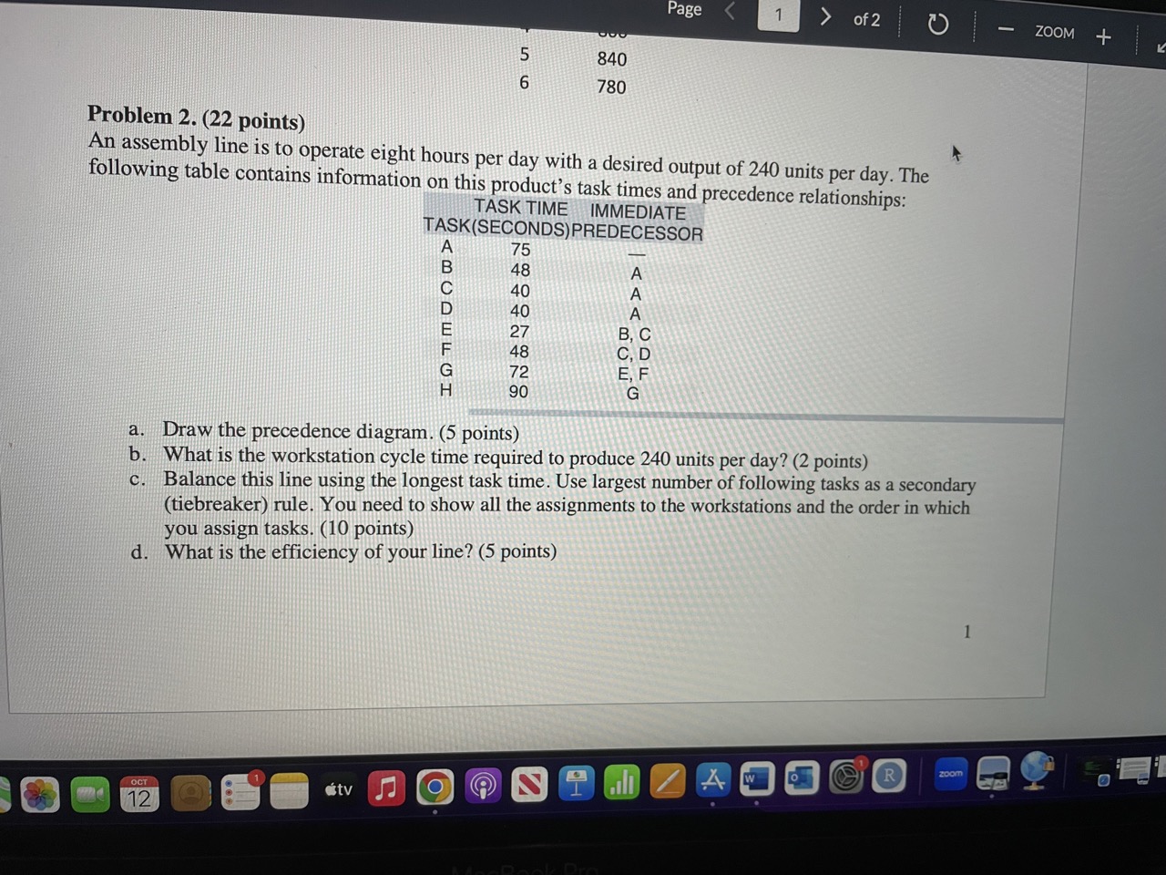 score, you must show your complete and accurate work, i.e., show how