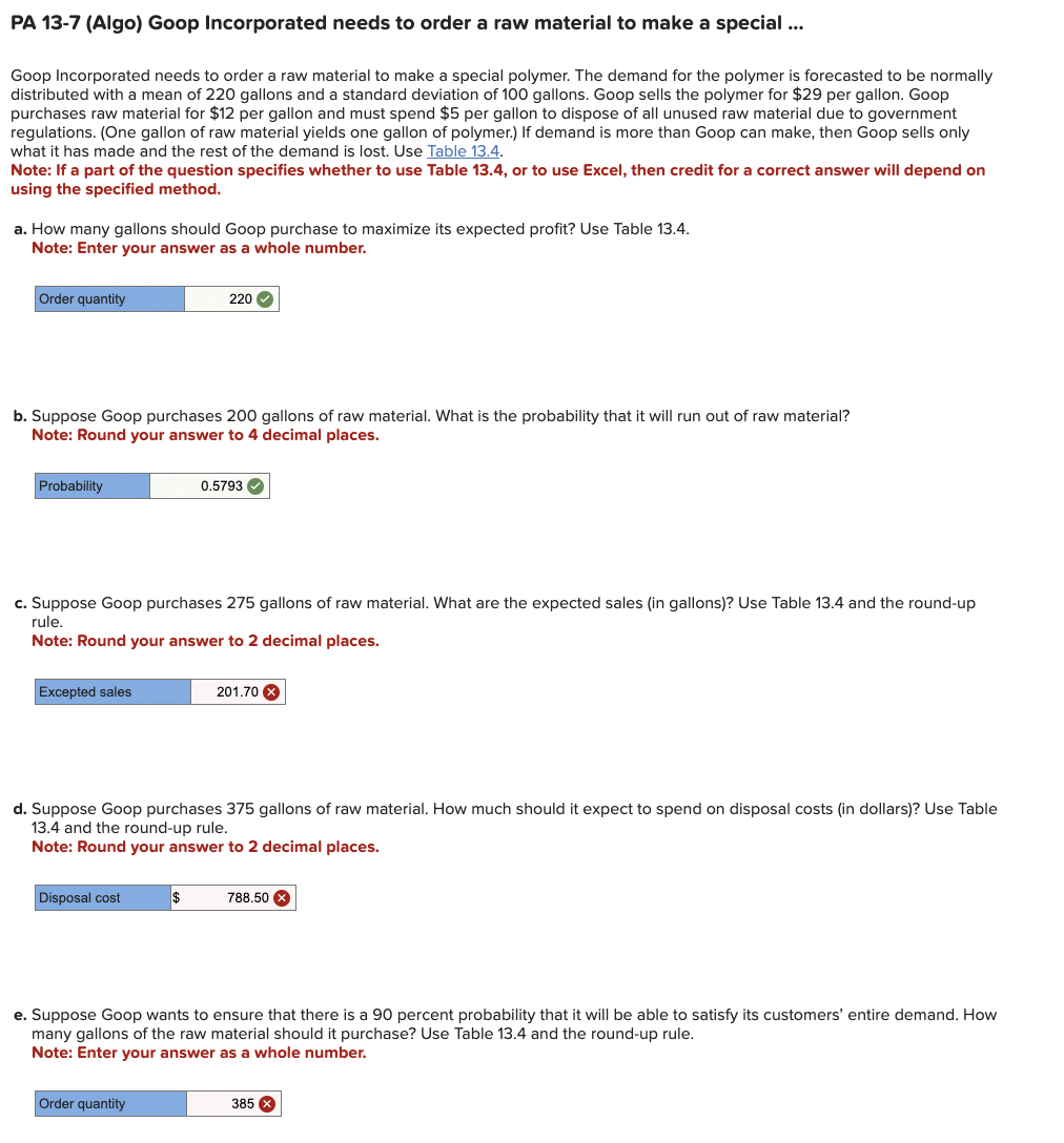 PLEASE HELP ASAP!!! WILL UPVOTE IF CORRECT!!!!!! (table 13.4 is the second