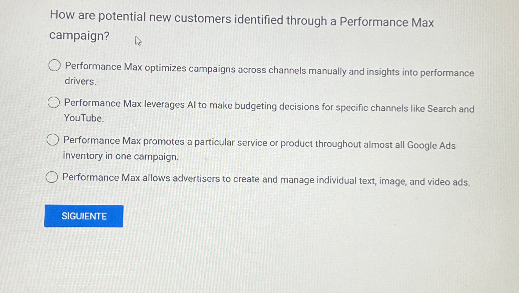 How are potential new customers identified through a Performance Max campaign?