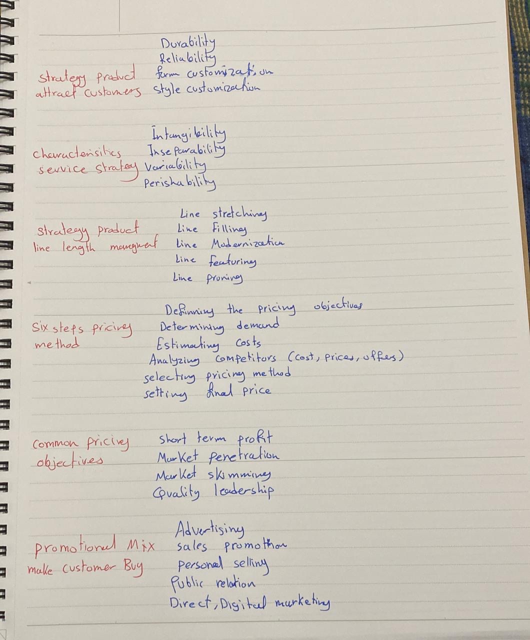  Explain each strategy Durability Reliability strategy product form customization attract customers