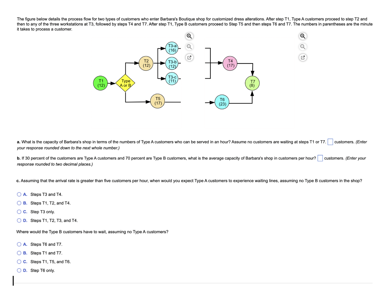  it takes to process a customer. your response rounded down to