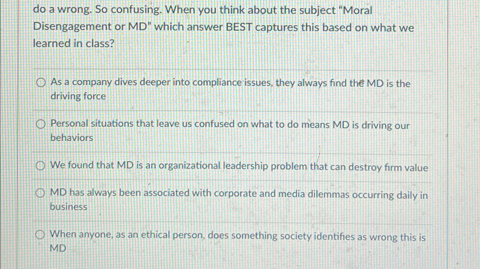  do a wrong. So confusing. When you think about the subject