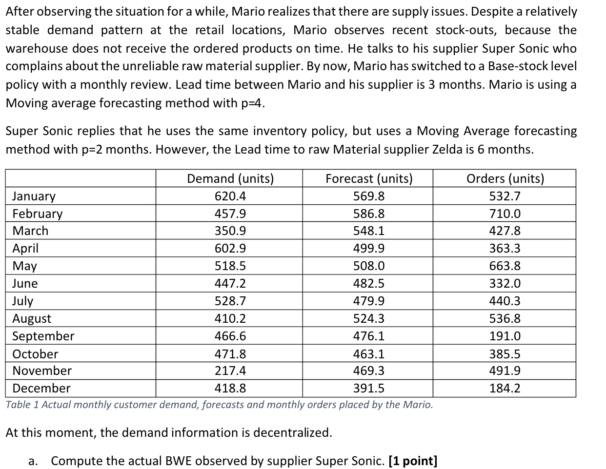  Compute the actual BWE. 