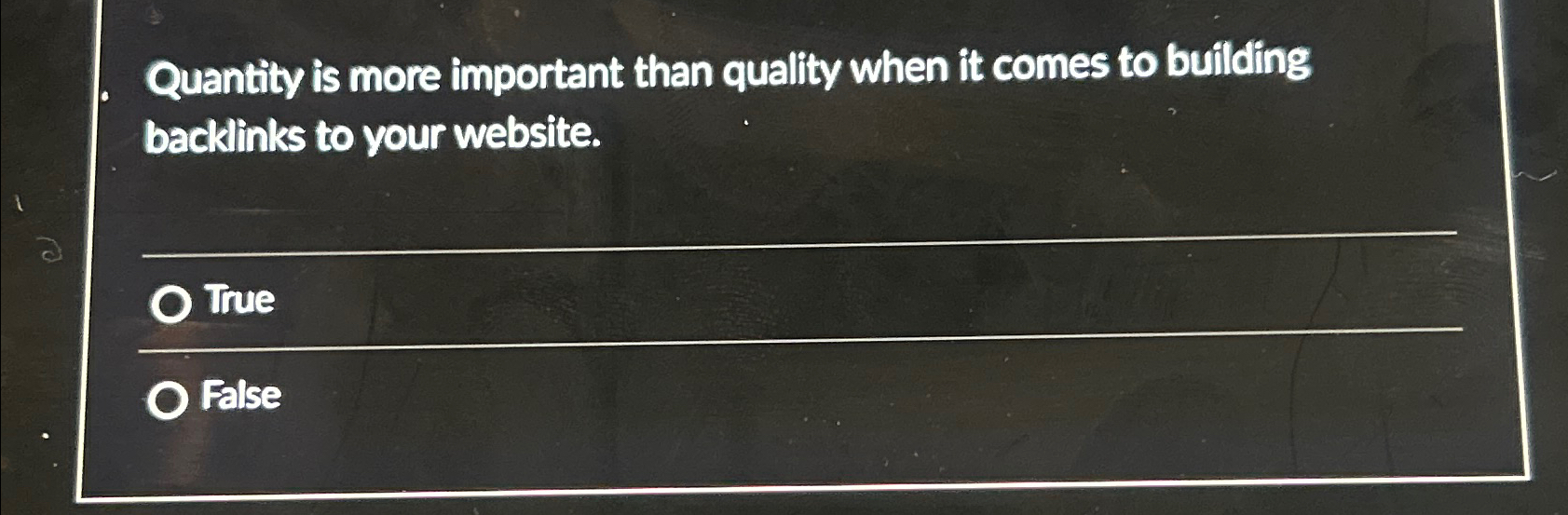  Quantity is more important than quality when it comes to building
