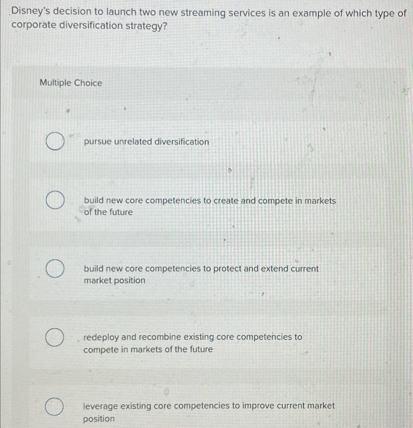  Disney's decision to launch two new streaming services is an example