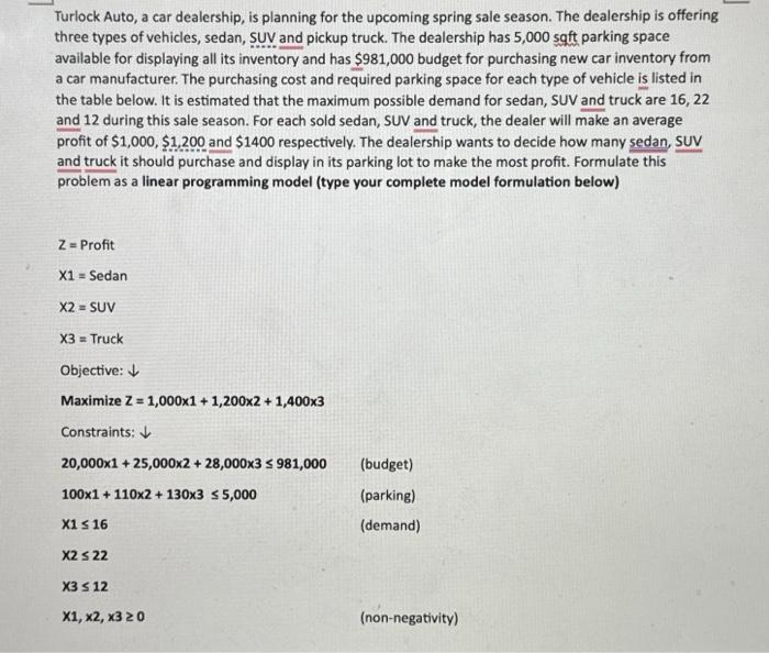 how to create the excel spreadsheet and use solver to complete Turlock