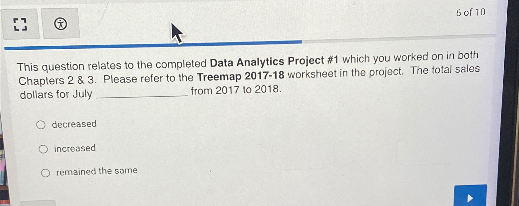  This question relates to the completed Data Analytics Project #1 which