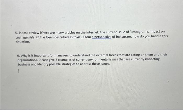  5. Please review (there are many articles on the internet) the