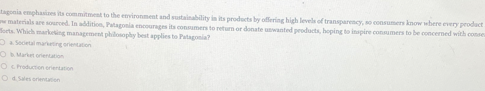  tagonia emphasizes its commitment to the environment and sustainability in its