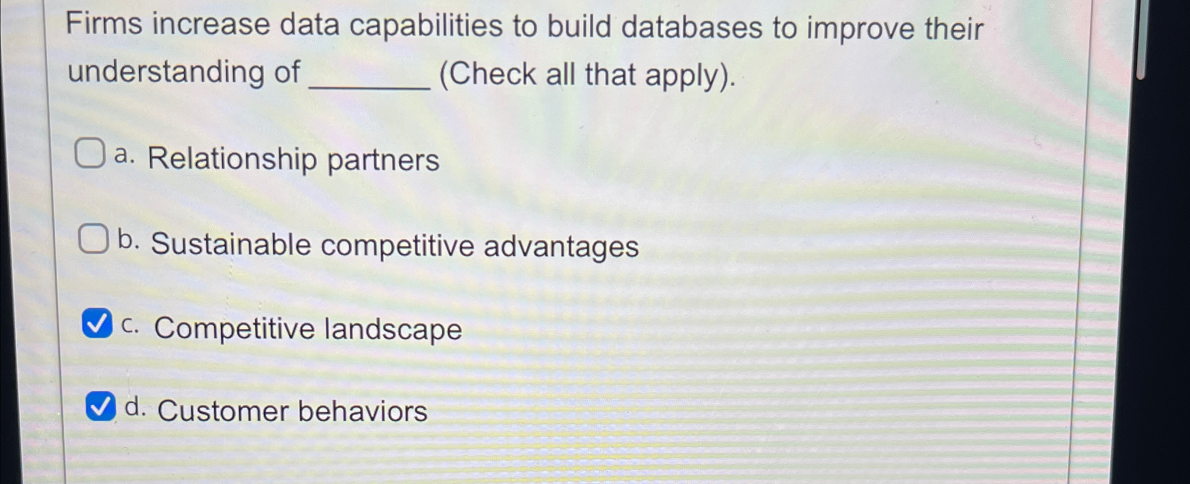  Firms increase data capabilities to build databases to improve their understanding