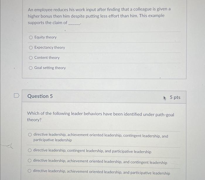  An employee reduces his work input after finding that a colleague