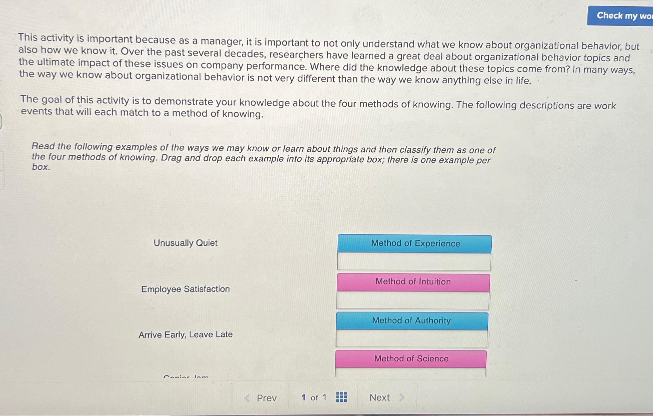  This activity is important because as a manager, it is important