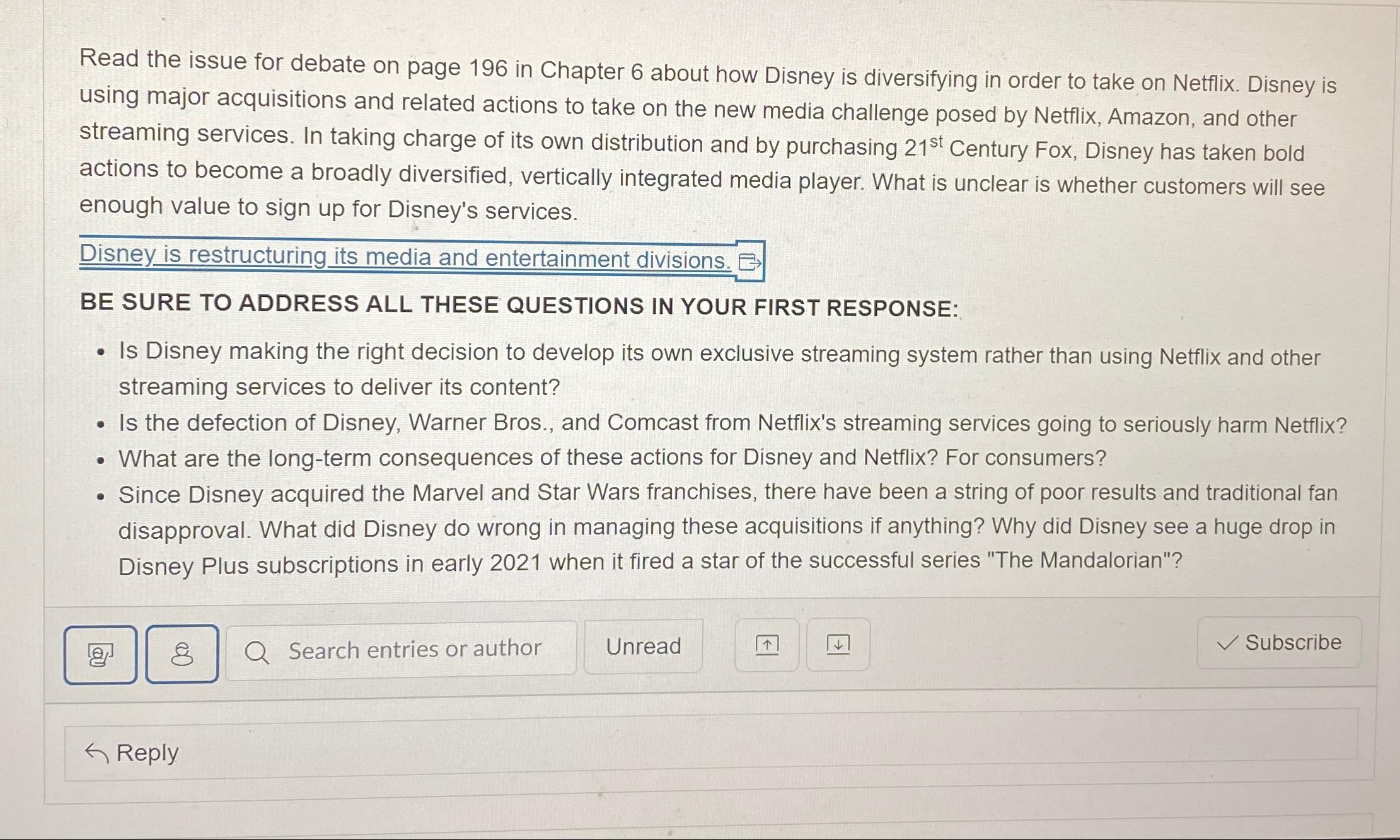  Read the issue for debate on page 196 in Chapter 6