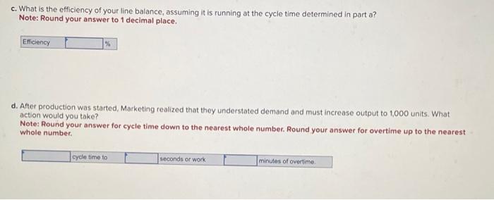 are to be combined into workstations to create an assembly line. The
