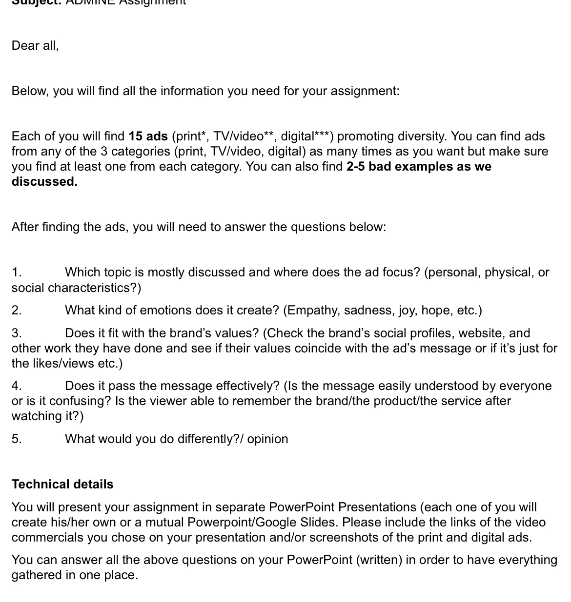  Dear all, Below, you will find all the information you need