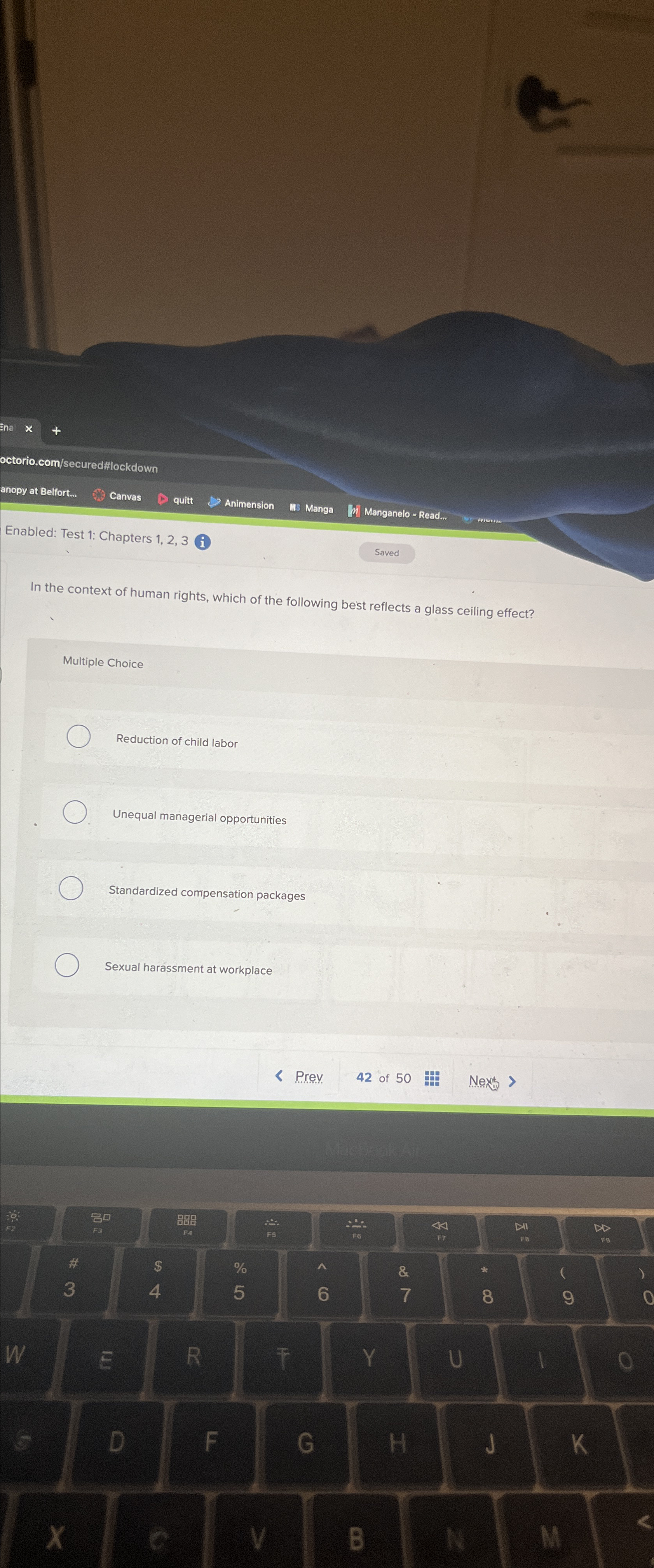  Enabled: Test 1: Chapters 1,2,3(i) In the context of human rights,