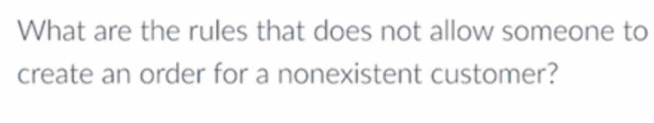  What are the rules that does not allow someone to create