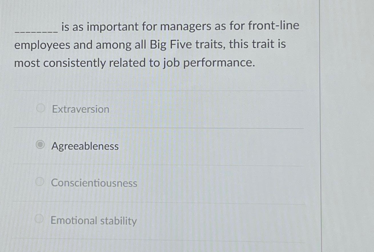  is as important for managers as for front-line employees and among