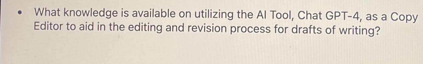  What knowledge is available on utilizing the AI Tool, Chat GPT-4,