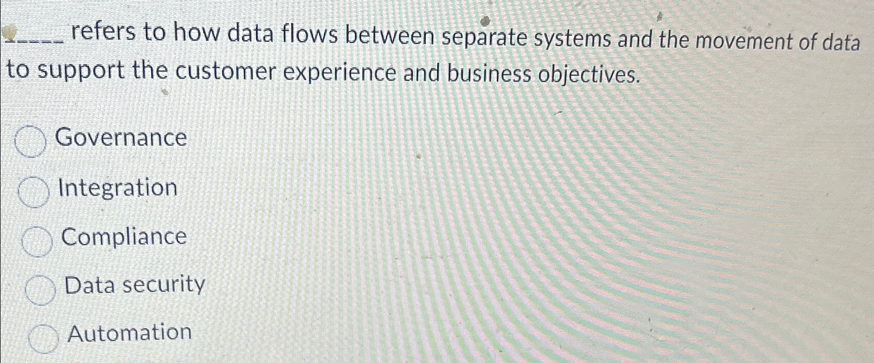  refers to how data flows between separate systems and the movement