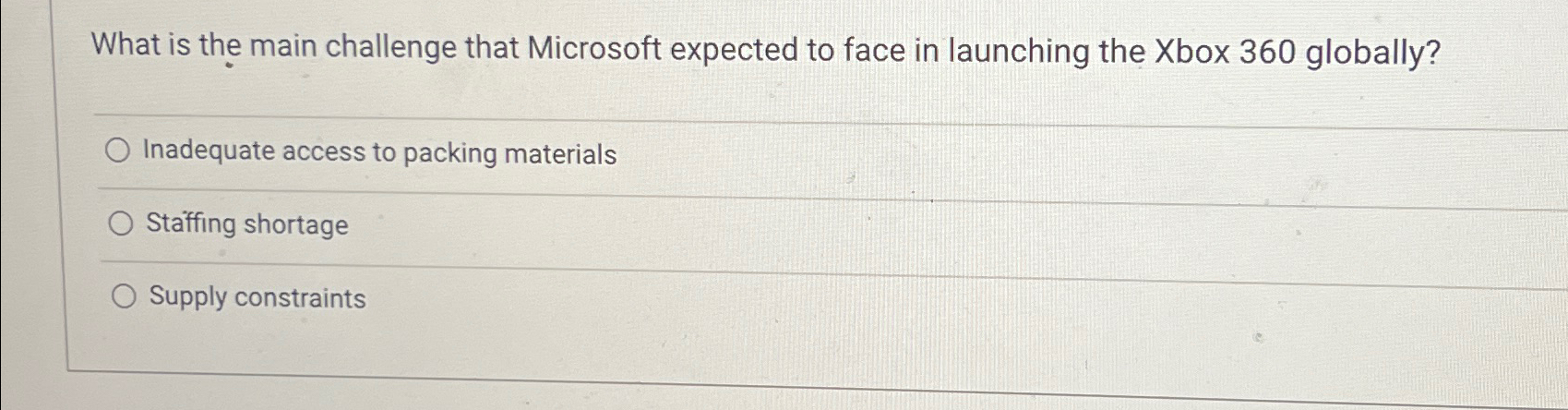  What is the main challenge that Microsoft expected to face in