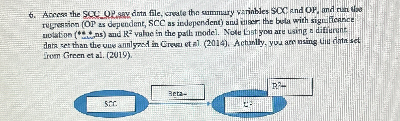  Access the SCC.OP say data file, create the summary variables SCC