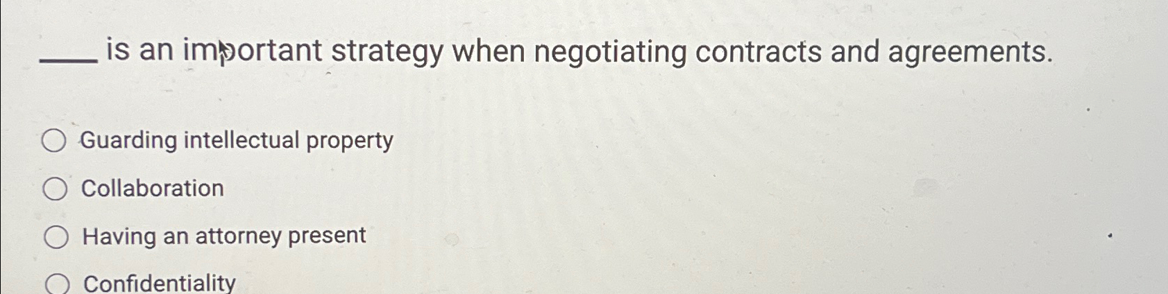  is an important strategy when negotiating contracts and agreements. Guarding intellectual