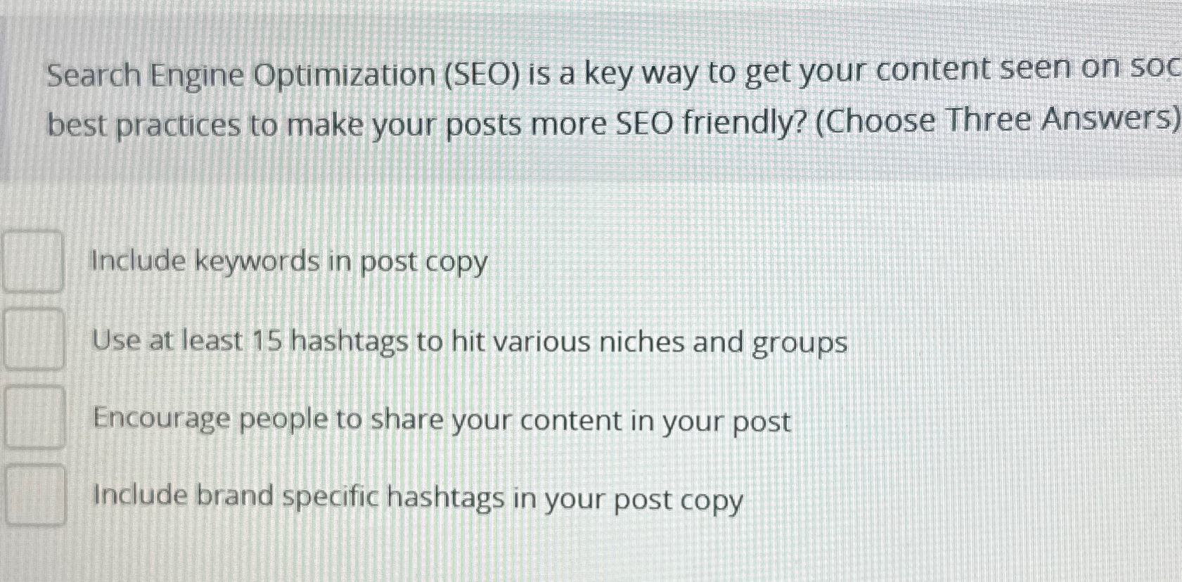  Search Engine Optimization (SEO) is a key way to get your