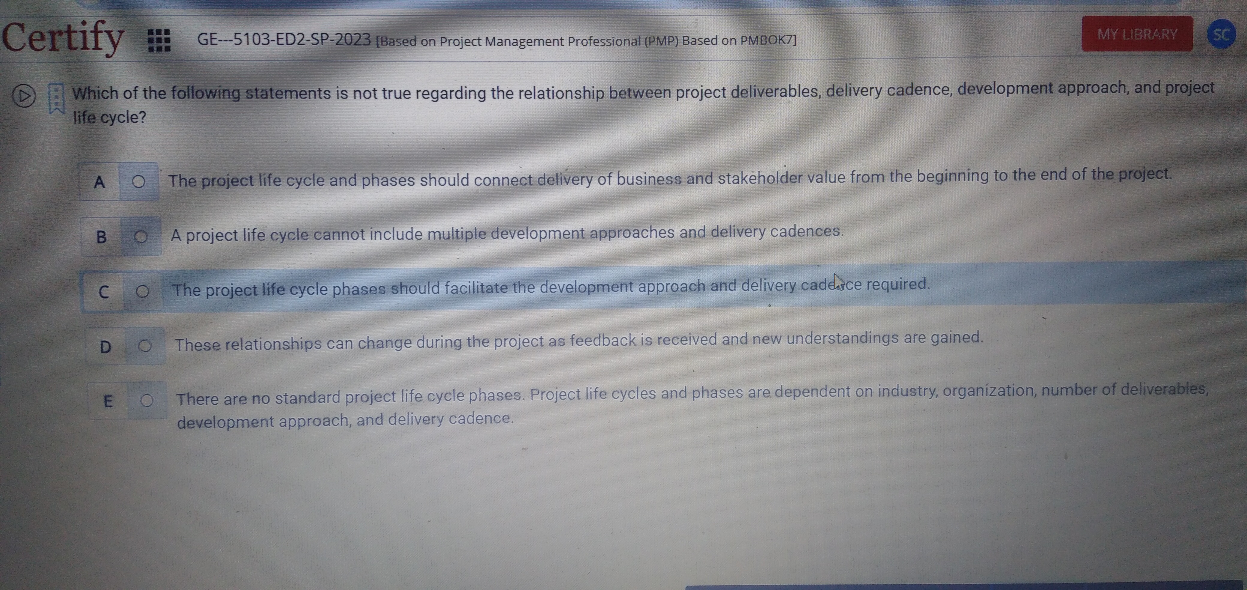  Celtify III GE---5103-ED2-SP-2023[Based on Project Management Professional (PMP) Based on PMBOK7]