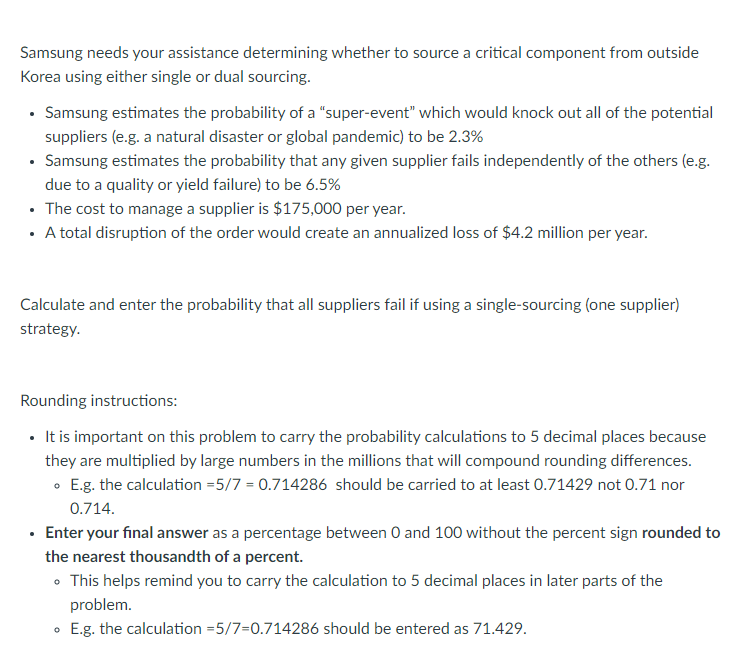 Please fully answer and I will upvote if correct. Thank you! Samsung