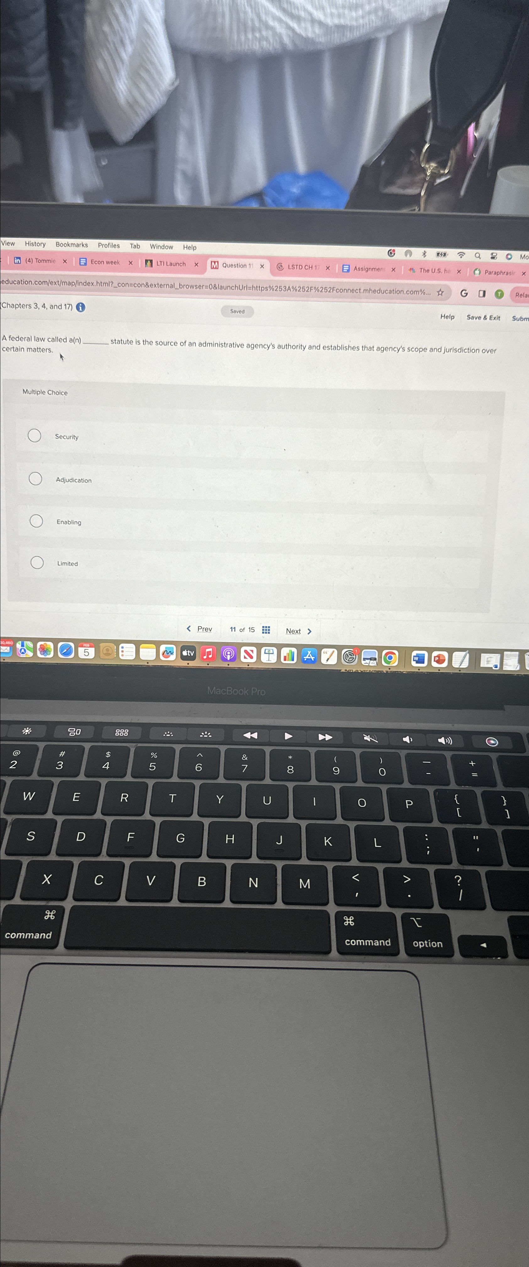  (Chapters 3,4, and 17)i A federal law called a(n statute is