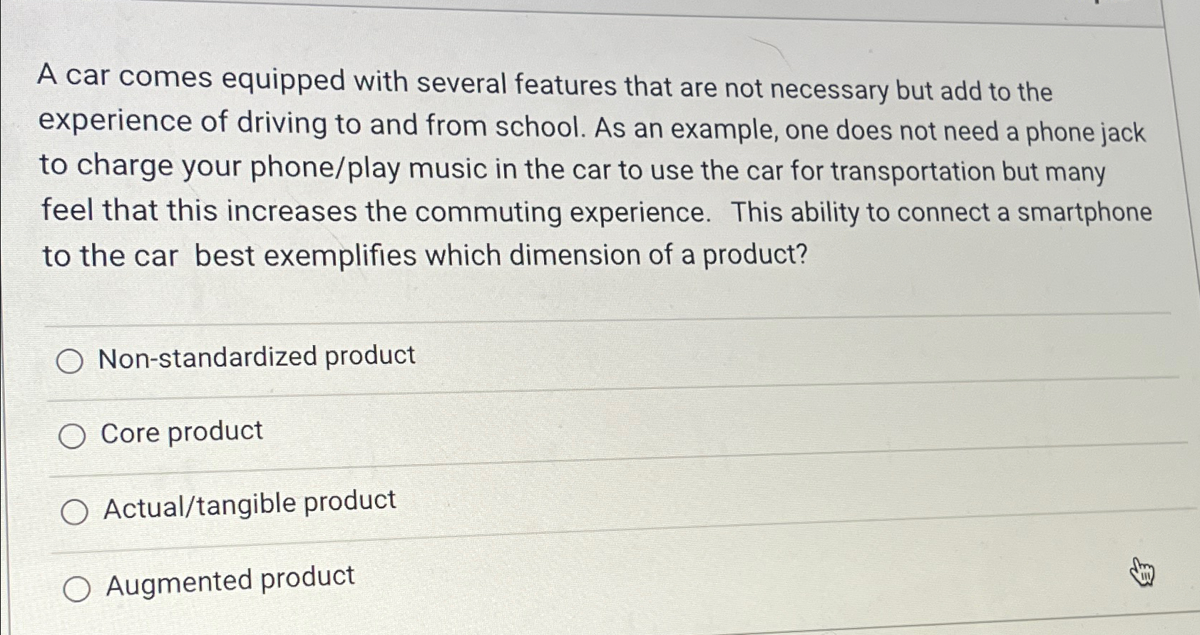  A car comes equipped with several features that are not necessary