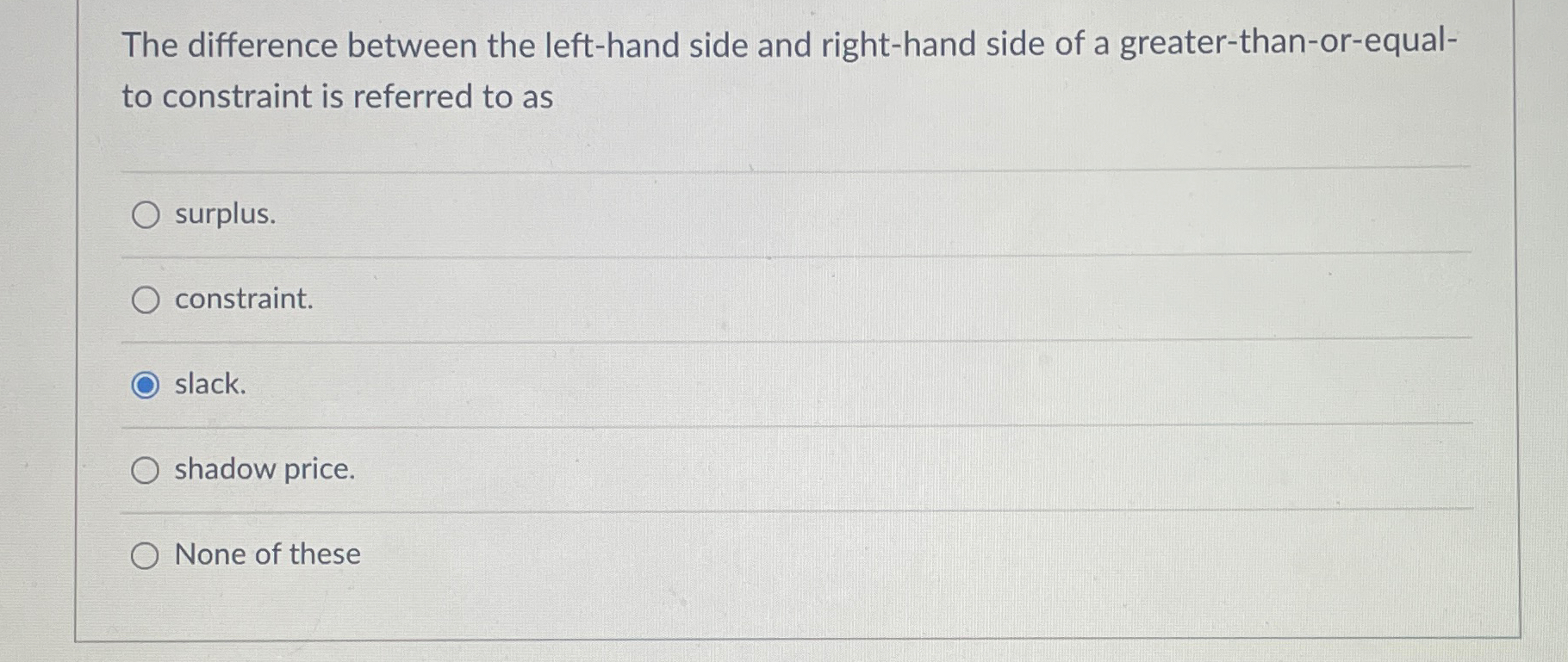  The difference between the left-hand side and right-hand side of a