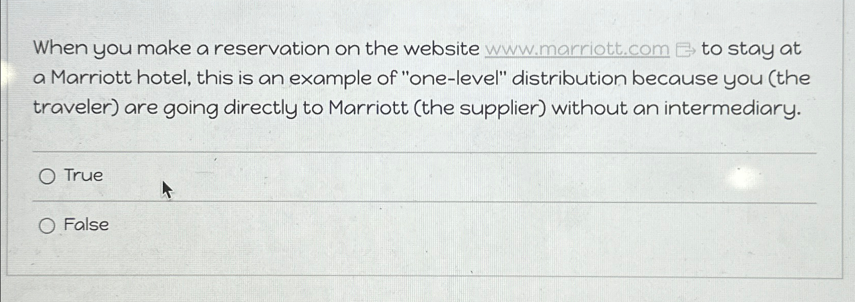  When you make a reservation on the website www.marriott.com to stay