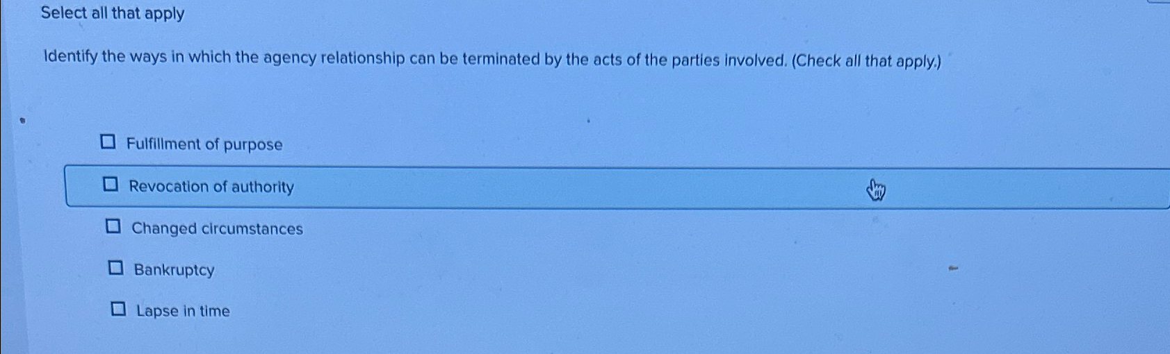  Select all that apply Identify the ways in which the agency