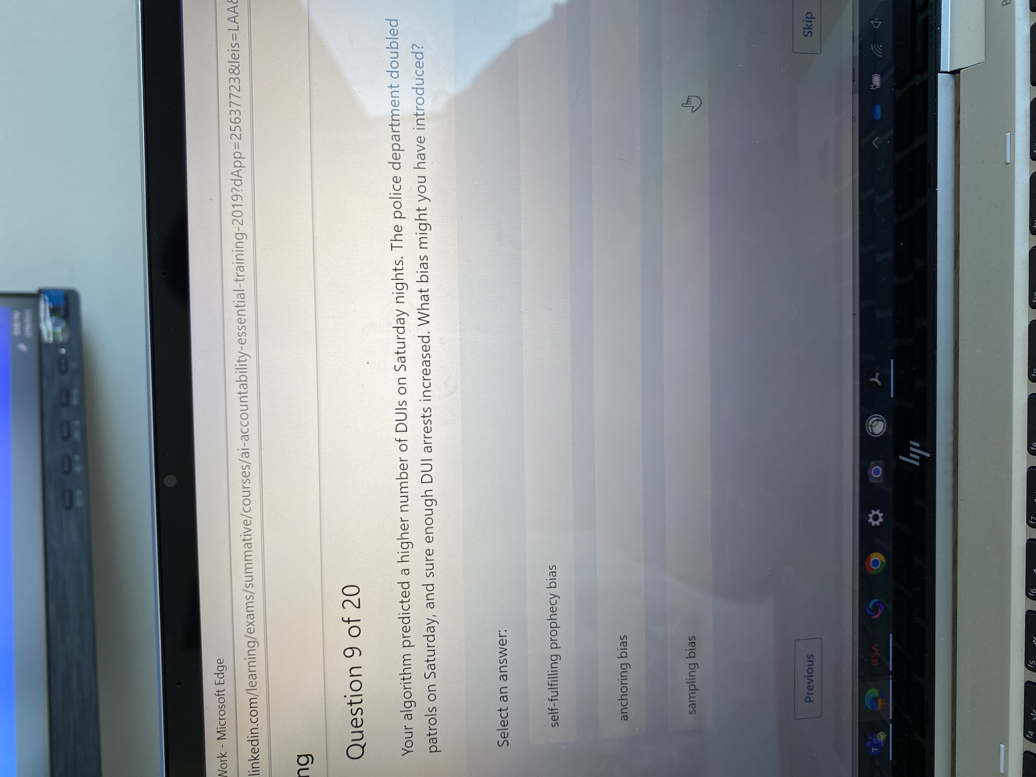  Question 9 of 20 Your algorithm predicted a higher number of