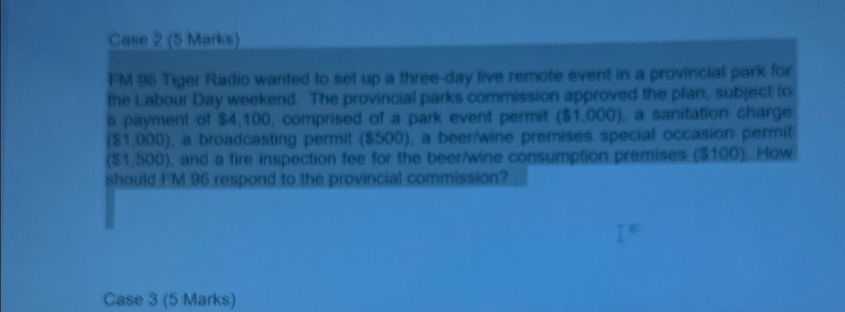  Case 2(5 Matho) TMes thper hadio wanted to sel up a