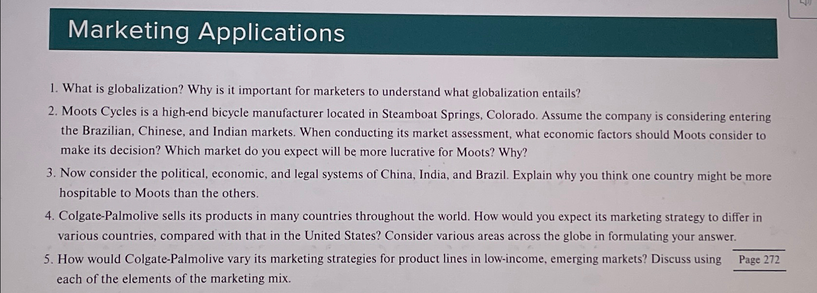  Marketing Applications What is globalization? Why is it important for marketers