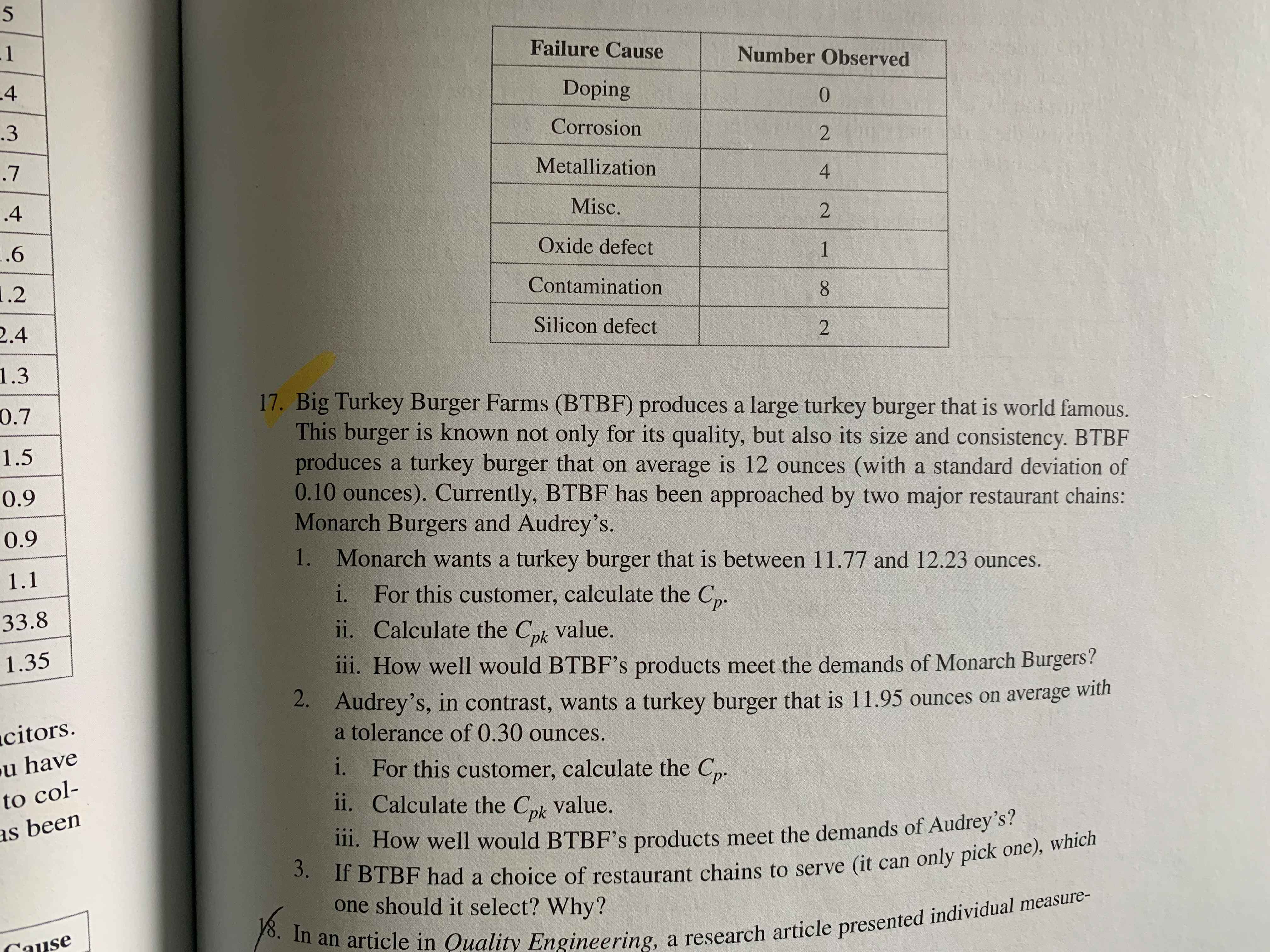 Problem 17) This is a multi-part question. Read and solve each part
