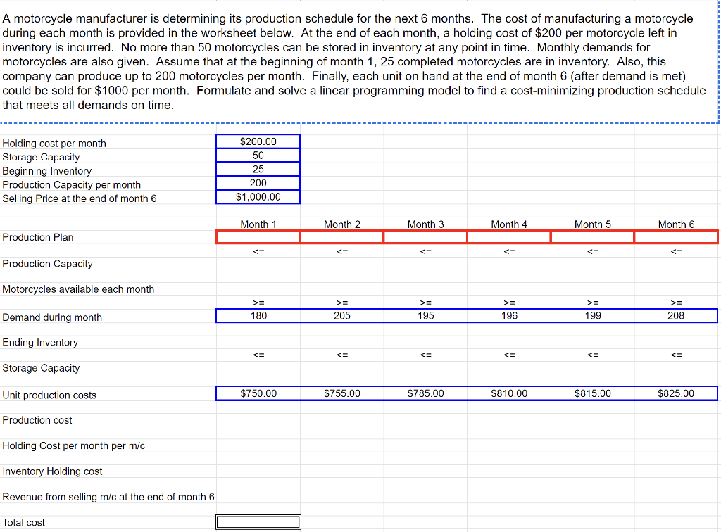 Please complete within format shown in problem and show all formulas used